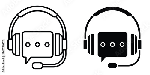 Customer service icons multiple style collection. icon in vector. Logotype