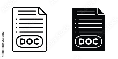Document icons multiple style collection. icon in vector. Logotype