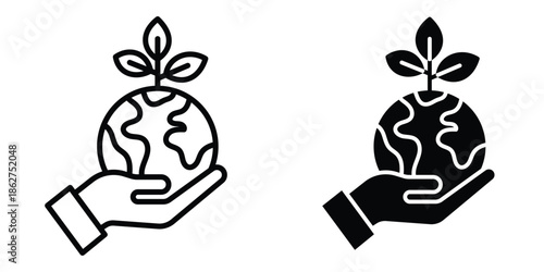 Eco-friendly icons multiple style collection. icon in vector. Logotype