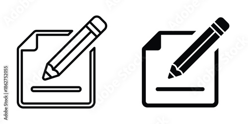 Edit icons multiple style collection. icon in vector. Logotype