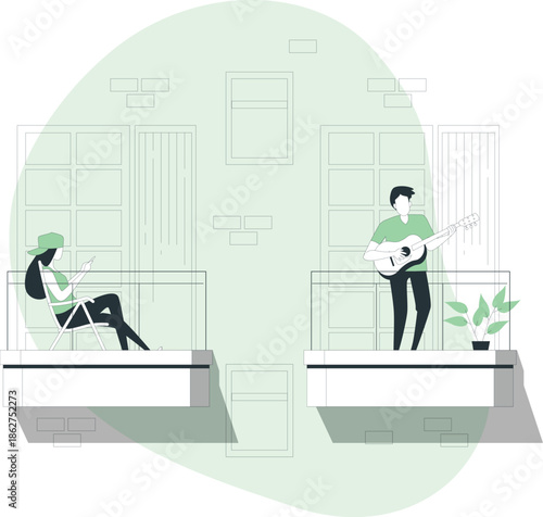 People waiting to cross the street at a pedestrian crossing in an urban environment from a rear viewpoint