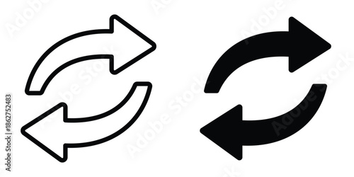 Exchange icons multiple style collection. icon in vector. Logotype