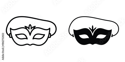 Eye mask icons multiple style collection. icon in vector. Logotype
