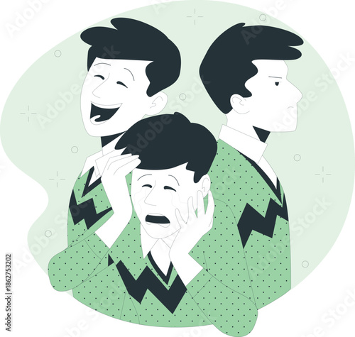 People waiting to cross the street at a pedestrian crossing in an urban environment from a rear viewpoint