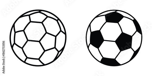 Football icons multiple style collection. icon in vector. Logotype