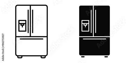 Fridge icons multiple style collection. icon in vector. Logotype