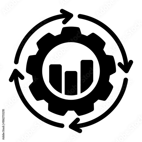 Sustainable Continuous Improvement Continuity Icon from Help and Support Icon Collection (Glyph style)