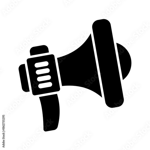 Loud Speaker Advertising Announcement Icon from Help and Support Icon Collection (Glyph style)