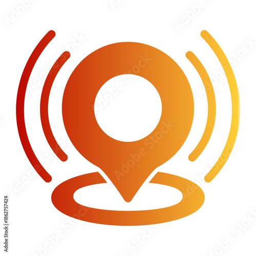 Placeholder Location Pin Place Icon from Help and Support Icon Collection (Glyph Gradient style)