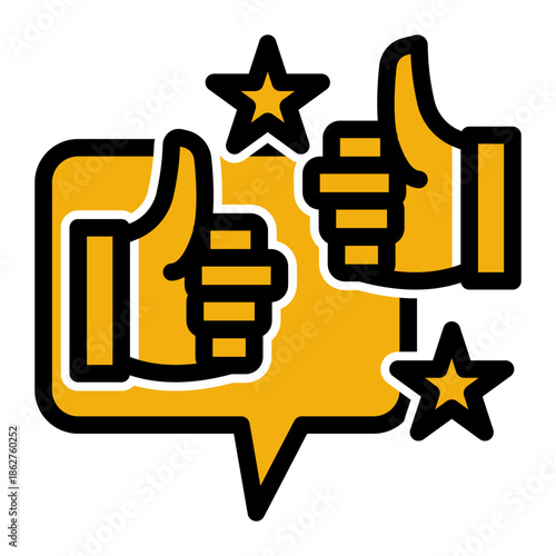 Ethical Recommendation Trust Reliability Icon from Help and Support Icon Collection (Glyph Color Lineal style)