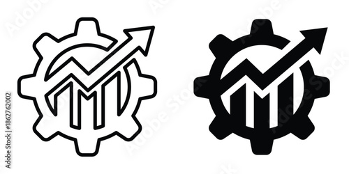 Productivity icons multiple style collection. icon in vector. Logotype