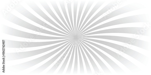 Ray sun light. Sunburst background. Radial circle line. Pattern starburst. Comic beam lines. Sun effect rays. Abstract firework. Concentration stripe. Cartoons lightning style. Vector illustration