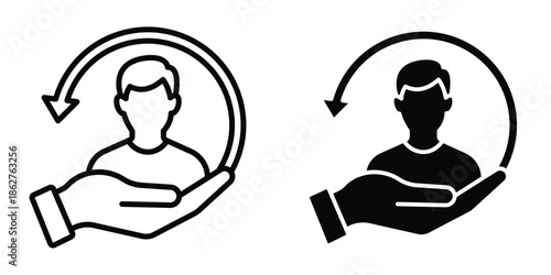 Retention icons multiple style collection. icon in vector. Logotype