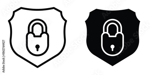 Security lock icons multiple style collection. icon in vector. Logotype