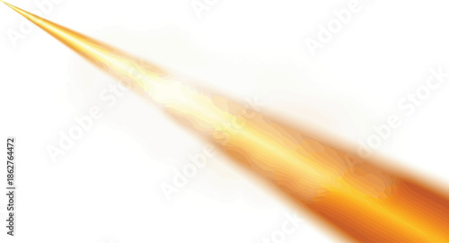 Abstract Orange Light Streak with Motion Blur Effect