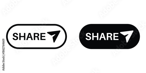 Share icons multiple style collection. icon in vector. Logotype
