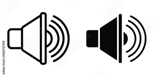 Volume icons multiple style collection. icon in vector. Logotype