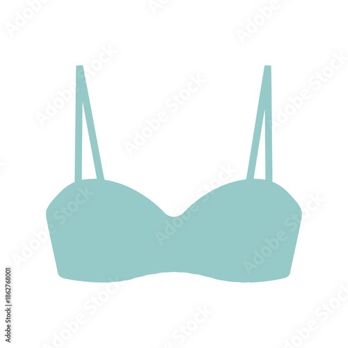 A seafoam green bra on a