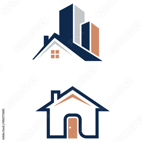 Real estate logo ideas property buildings homes