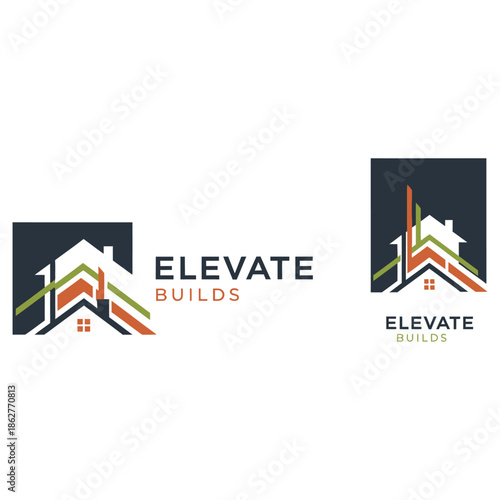Elevate builds brand identity real estate logo