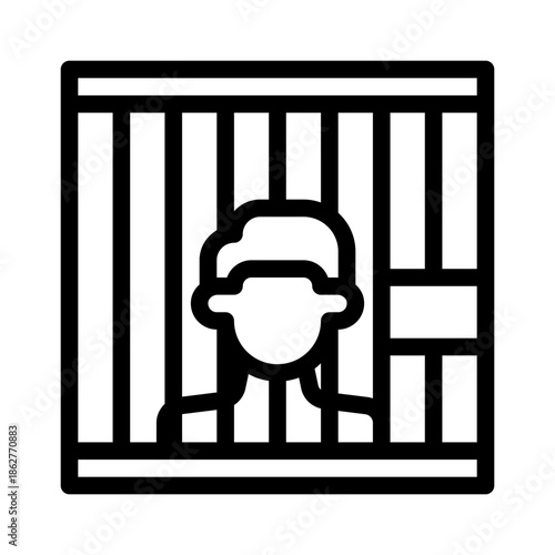prisoner line icon