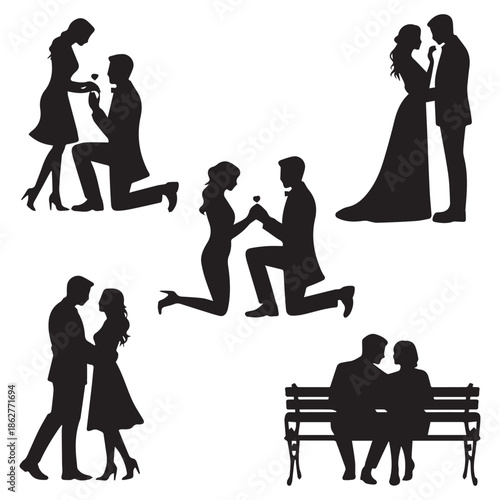 Couple Silhouettes in Love Moments Collection