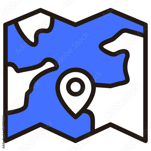 map mixed color icon