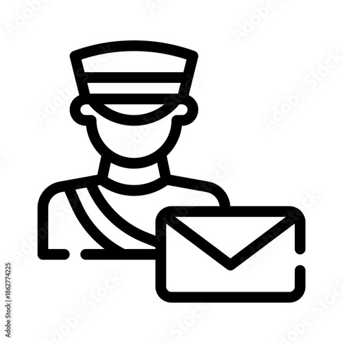 postman line icon