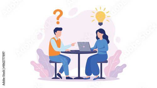 Problem-solving and idea generation by business colleagues during a meeting