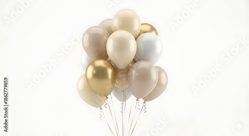 Wallpaper Mural Balloon Cluster (Neutral Colors) Torontodigital.ca