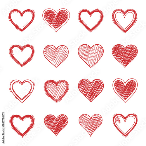 seamless pattern with hearts