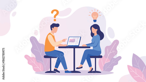 Business colleagues collaborating on new ideas and problem-solving