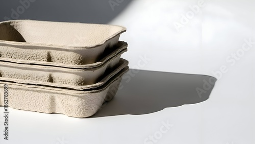 Wallpaper Mural Eco Friendly Disposable Containers Stacked. Torontodigital.ca