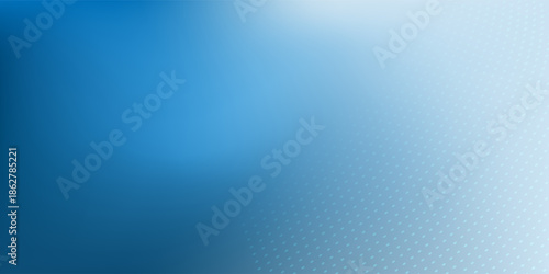 Blurry abstract background with a soft gradient blending deep blue into white dotted 3D pattern on the right. Minimalist and modern design, ideal for presentations, banners or digital user interfaces.