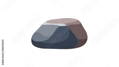 A smoothed stone illustration featuring layered grayscale and brownish tones. A light-textured aesthetic suggests natural formations