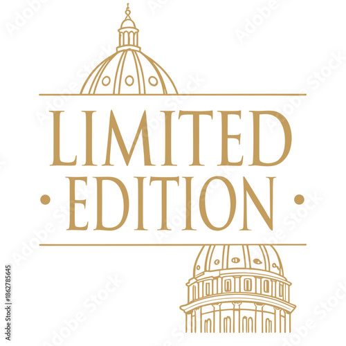 Elegant limited edition logo with iconic domed architecture