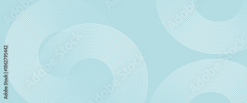 Modern abstract background. Glossy white gradient circle lines. Minimal geometric pattern. Simple graphic elements. Futuristic concept. Suitable for cover, poster, banner, brochure, eps10.