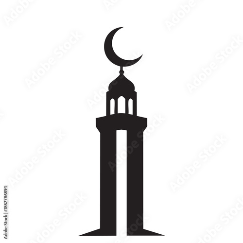 Black silhouette of a whisk with curved tines on white background vector