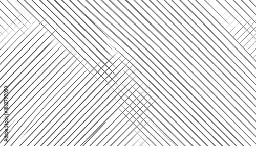 Abstract lines in gray on white background creating geometric patterns