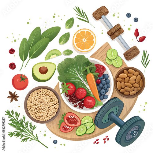 promot Pixel Perfect Health: Eat Well, Train Strong, Live Better on my backround