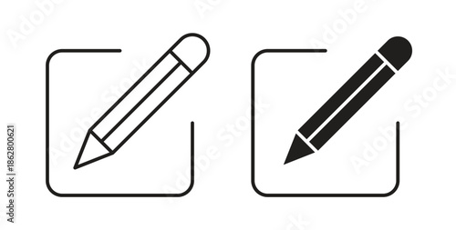 Edit icons linear icon. Line with Editable stroke. monochrome icon