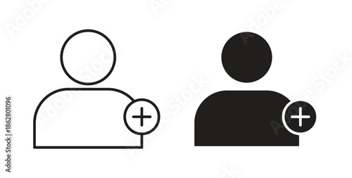 Following icons linear icon. Line with Editable stroke. monochrome icon