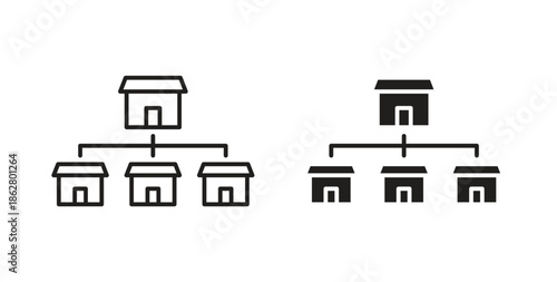 Franchise icons linear icon. Line with Editable stroke. monochrome icon