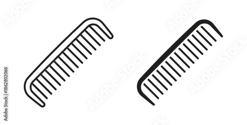 Hair brush icons linear icon. Line with Editable stroke. monochrome icon