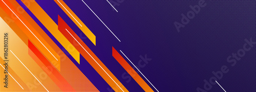 Colorful diagonal abstract background with dynamic geometric shapes and modern motion style