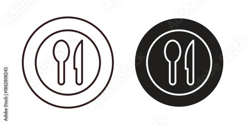 Restaurant icons linear icon. Line with Editable stroke. monochrome icon