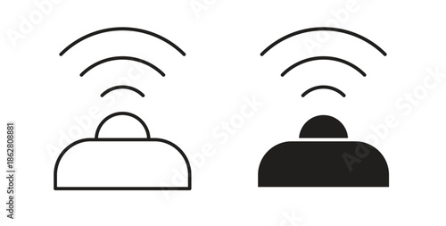 Sensor icons linear icon. Line with Editable stroke. monochrome icon