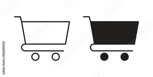 Shopping icons linear icon. Line with Editable stroke. monochrome icon