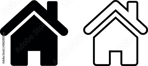 home icon on a white background