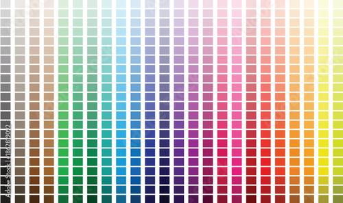 Color Palette with Every Hue Light to Dark